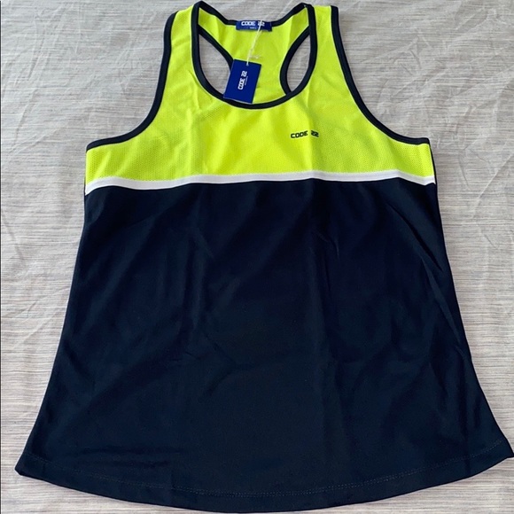 CODE 22 NEO Mesh Tank top in yellow/blue combo - Picture 5 of 7